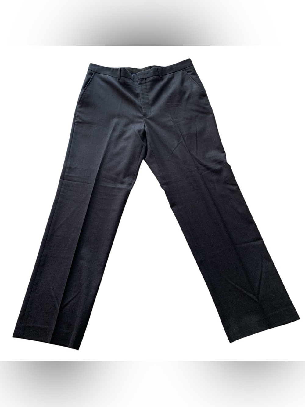 Tricots St Raphael Men’s 100% Wool Dress Slacks Charcoal Heather 36x31 (Tag 32)